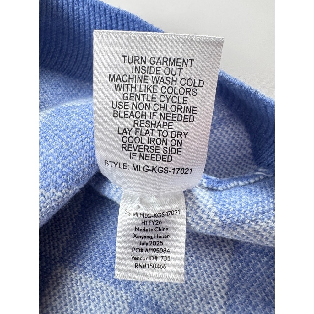Bixby Nomad The Checker Cardigan Light Blue Girls Size Large 12-14 Stitch Fix - Picture 6 of 6